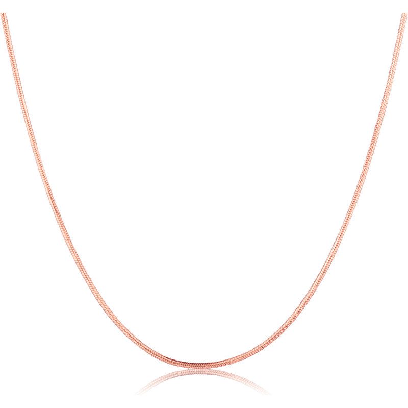 JVD Dámský přívěskový stříbrný rose gold řetízek ryz. 925/1000
