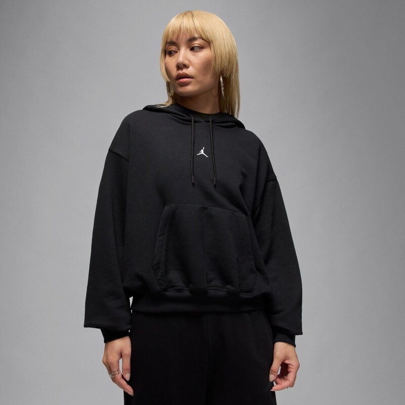 Jordan Sport Crossover Womens Dri-FIT Fleece Hoodie BLACK/WHITE 112681367