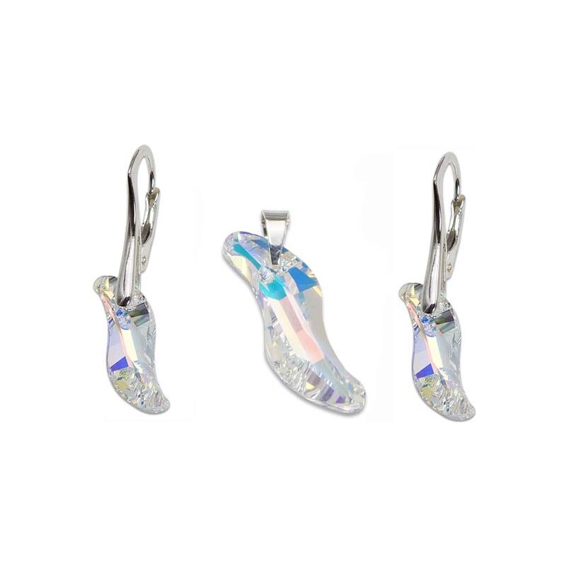 Set s kameny Swarovski WAVE SET CRYSTAL AB