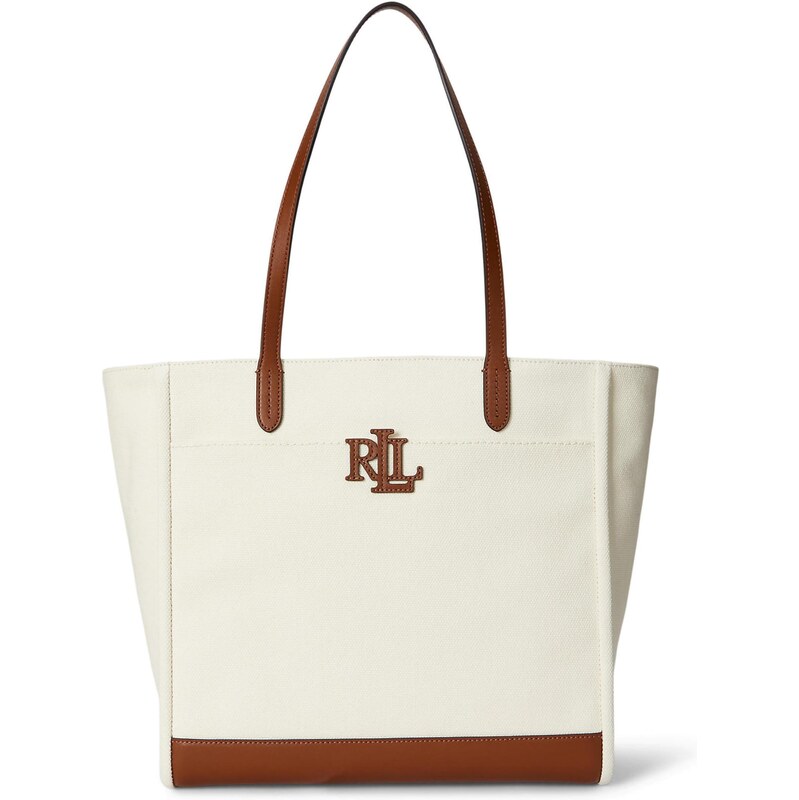 Lauren Ralph Lauren Nákupní taška koňaková / bílá 112684988