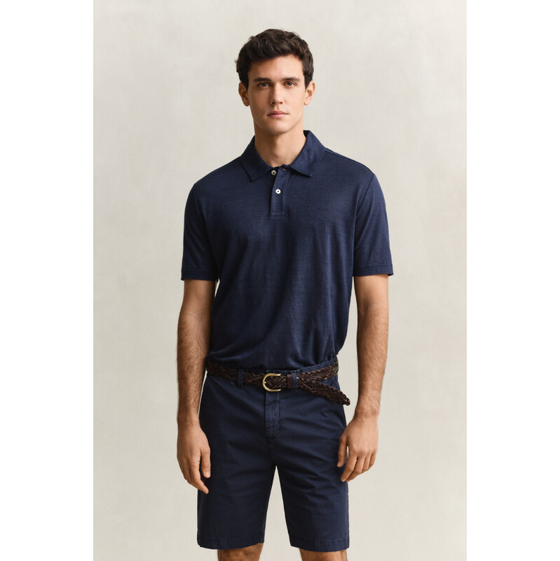 POLOKOŠILE GANT LINEN SS POLO EVENING BLUE