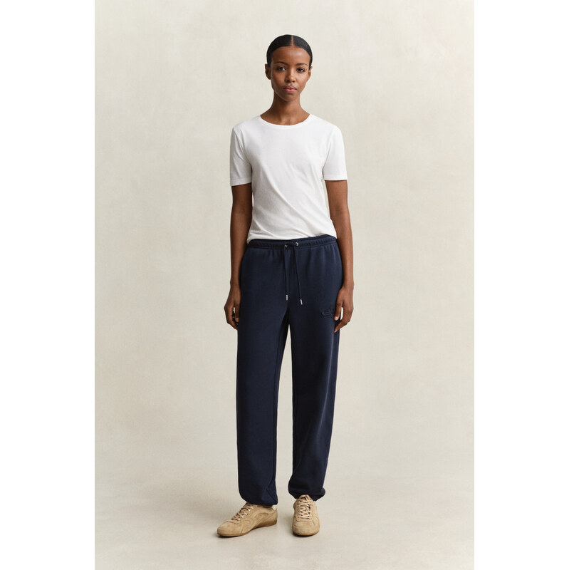 TEPLÁKY GANT REG TONAL SHIELD SWEATPANTS EVENING BLUE 112683556