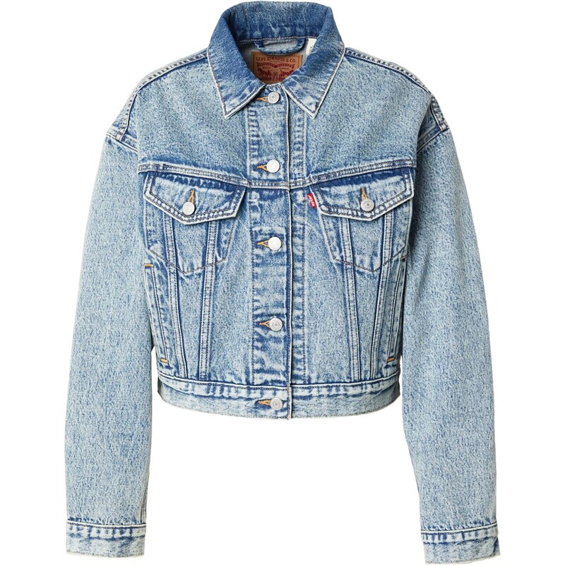 LEVIS  Přechodná bunda Shrunken 90s Trucker modrá džínovina