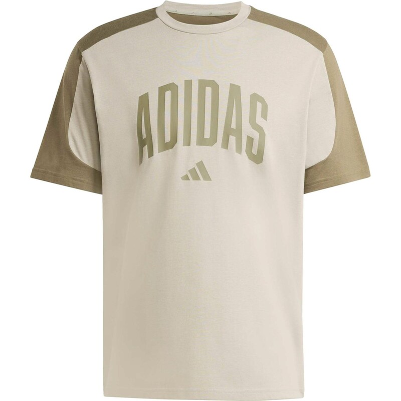 ADIDAS SPORTSWEAR Funkční tričko COLLEGIATE šedobéžová / olivová