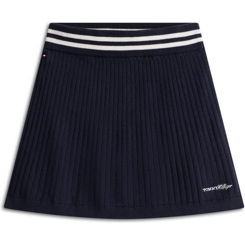 TOMMY HILFIGER Sukně marine modrá / přírodní bílá