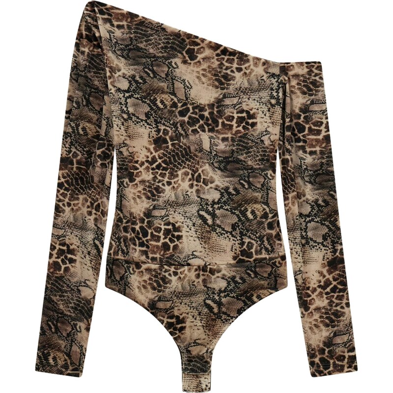 GUESS Tričkové body béžová / hnědá / černá 112685588