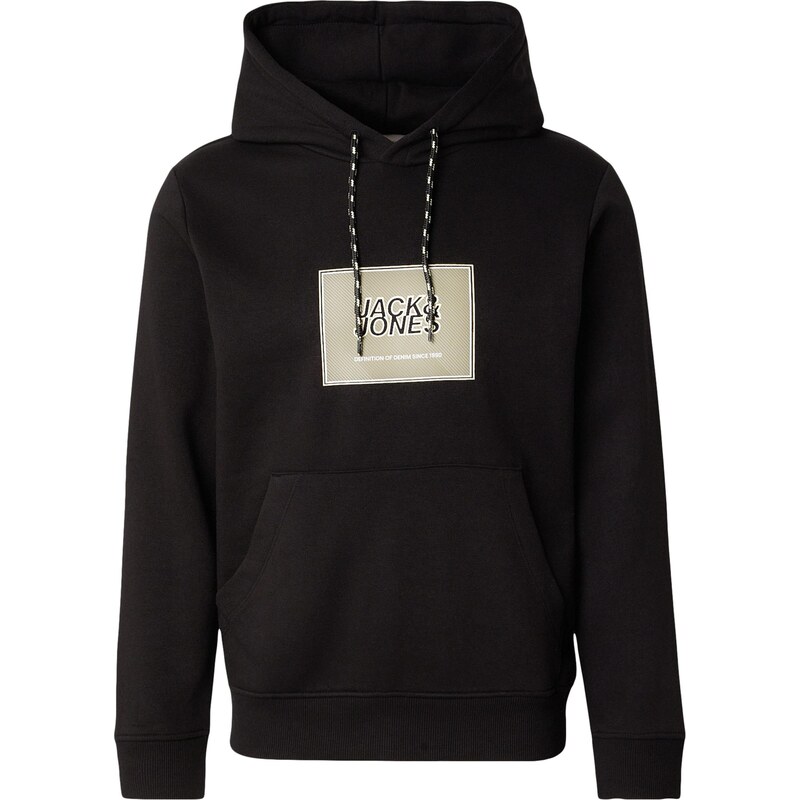 JACK & JONES Mikina JJRAIN šedá / černá