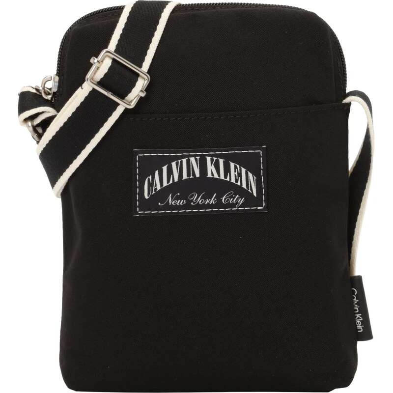 Calvin Klein Taška přes rameno antracitová / černá / bílá