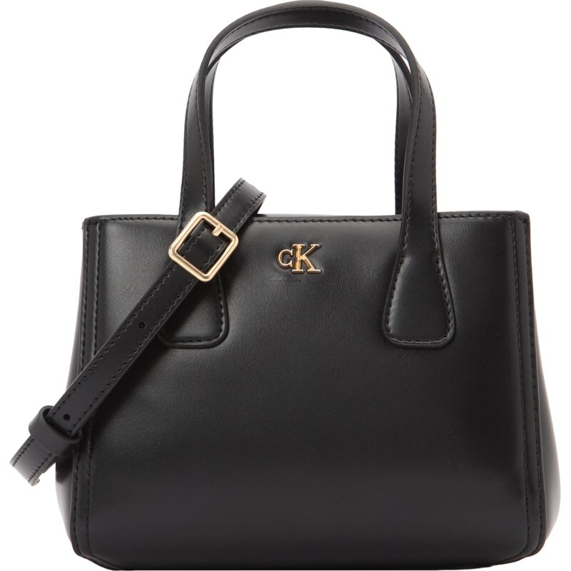 Calvin Klein Nákupní taška Monogram Plaque Tote černá