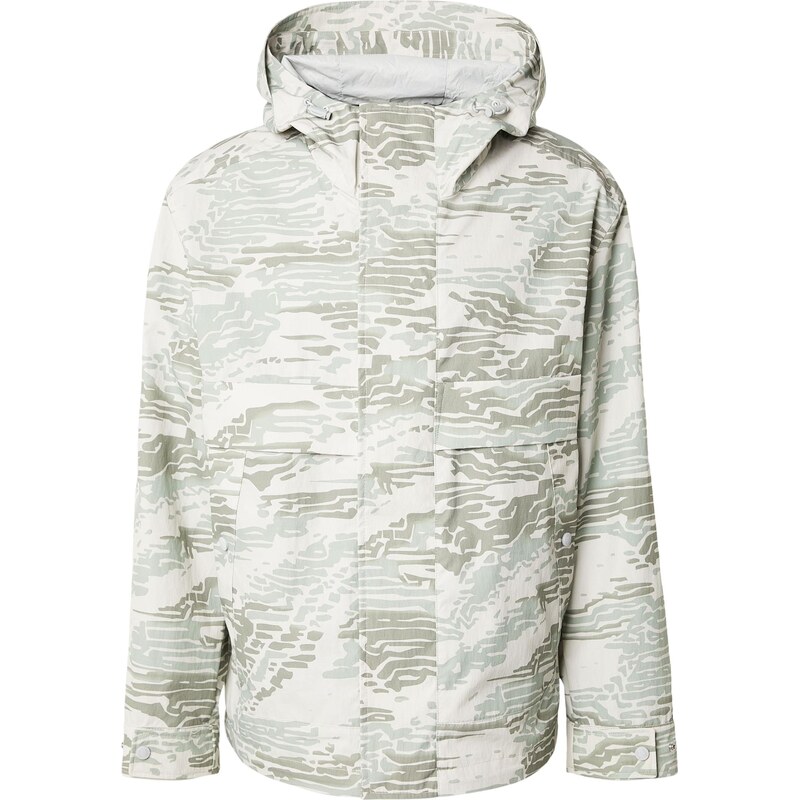 BOSS Přechodná bunda 'Ocombo' režná / pastelově zelená / offwhite