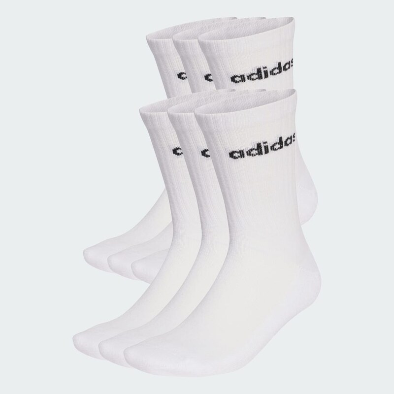 Adidas Ponožky sodpružením Linear Crew Socks - 6párů v balení