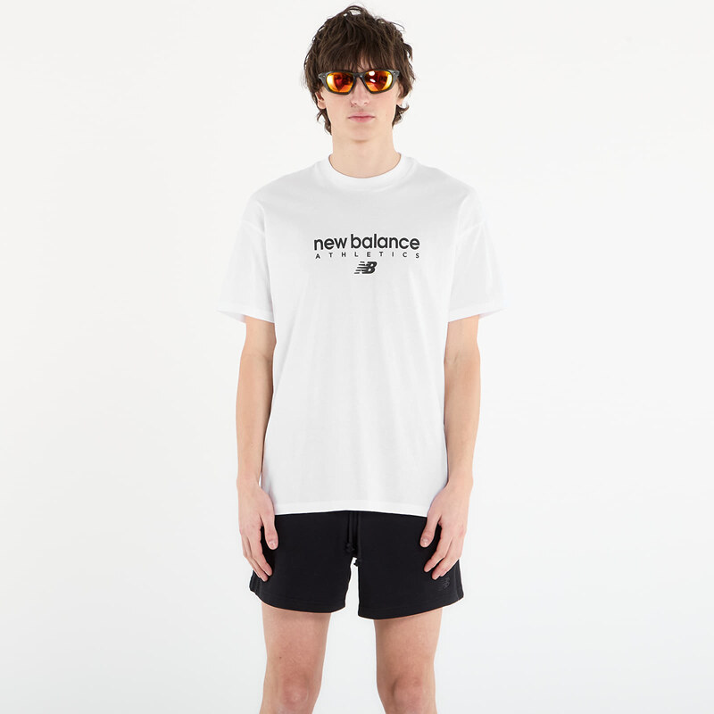 Tričko New Balance Linear Graphic T-Shirt White XL