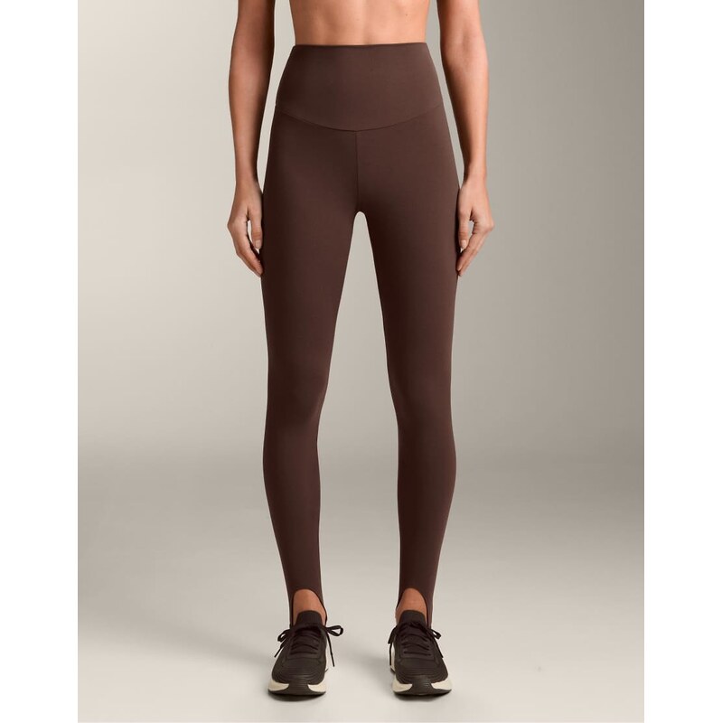 OYSHO Comfortlux super high rise ankle-length stirrup leggings in dark 112746612