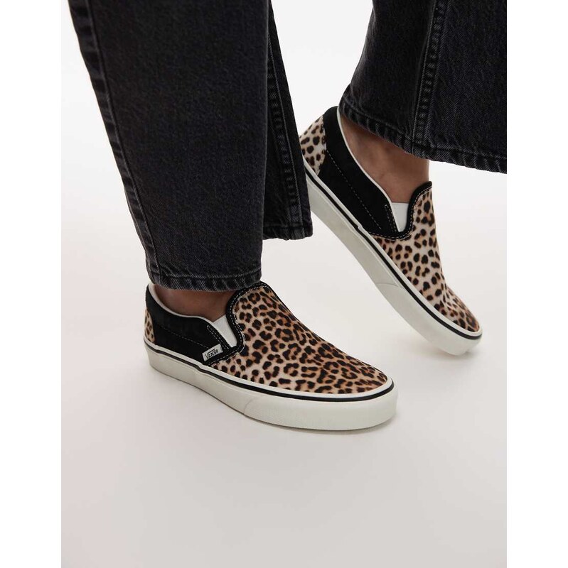 Vans Slip-On trainers in leopard print-Multi 113356951