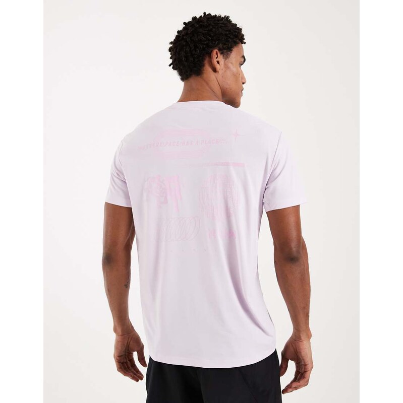 adidas performance Adi365 adidas runners t-shirt in ice lavender 115505401