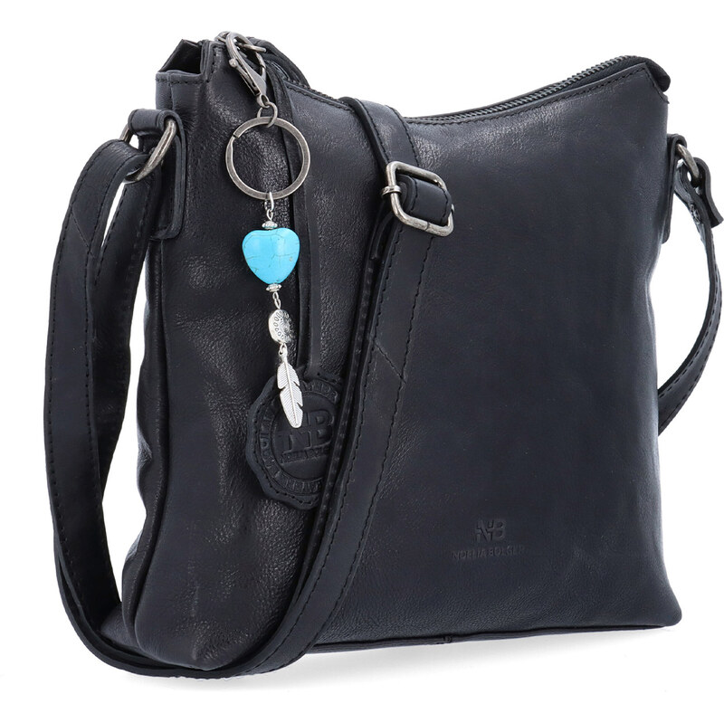 Kožená kabelka crossbody Noelia Bolger černá NB 3100 C