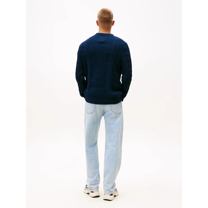 Tommy Jeans pánský tmavě modrý svetr