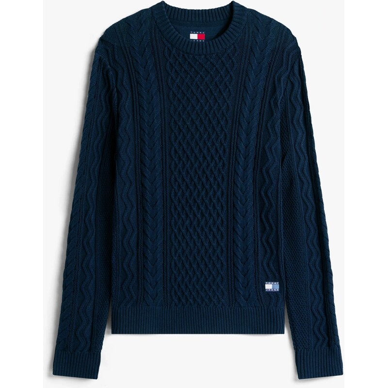 Tommy Jeans pánský tmavě modrý svetr