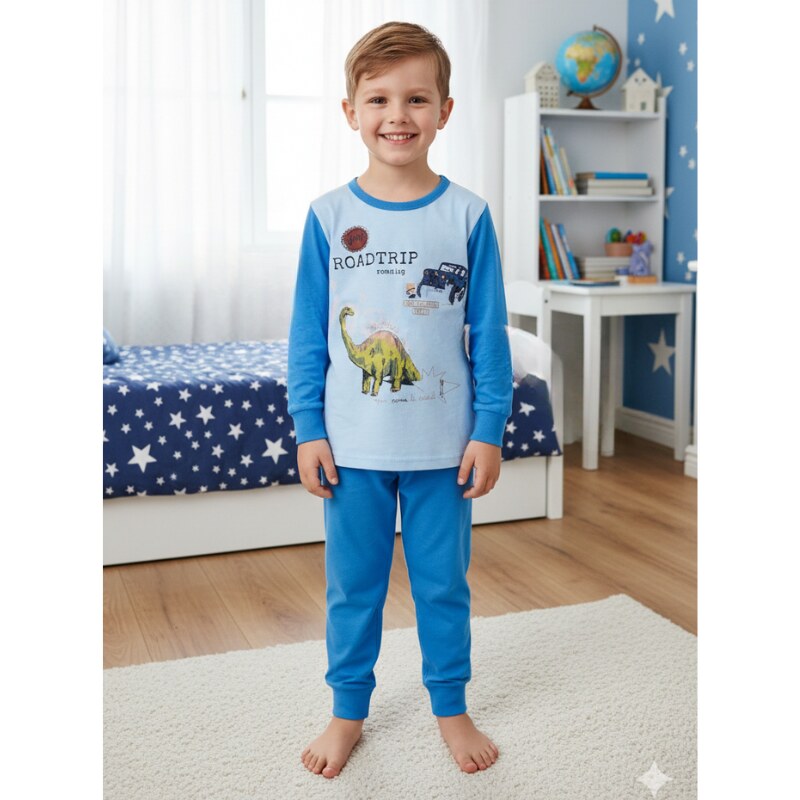 WOLF 2158 Pyžamo chlapecké modré