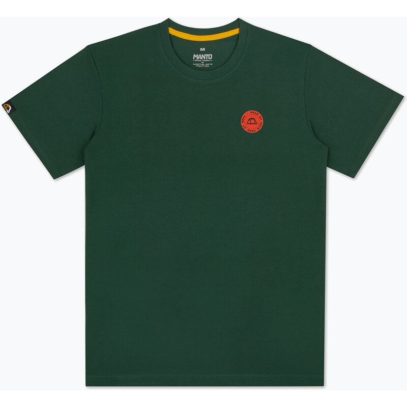 Pánské tričko MANTO Stamp 25 pine green