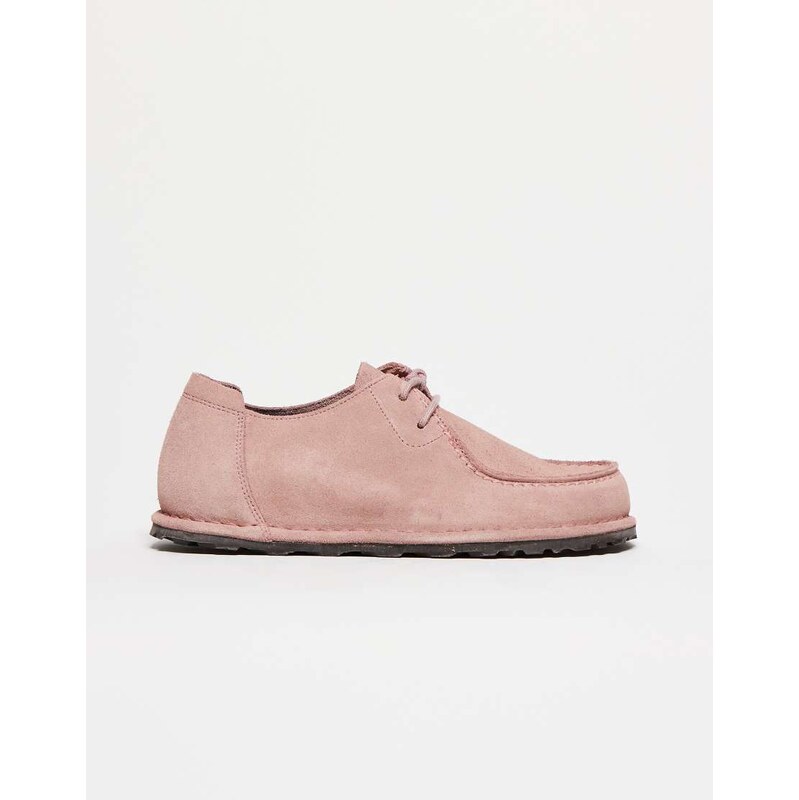 Birkenstock Unisex Utti Lace in pink clay suede 112703014