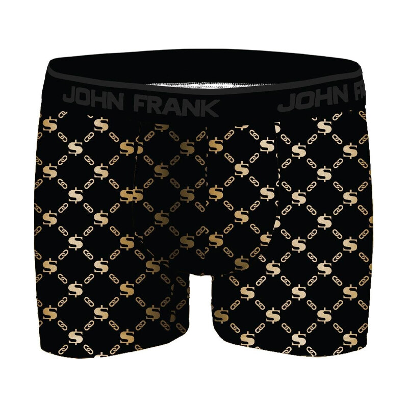 Pánské boxerky John Frank JFBDMET101-CHAIN GOLD