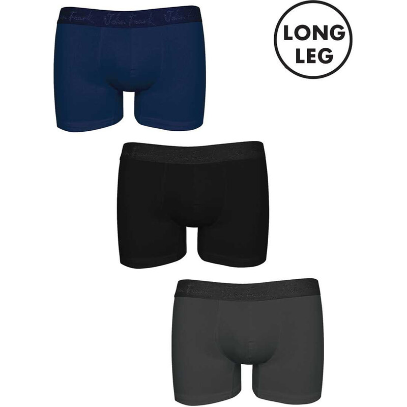 Pánské boxerky John Frank JF3BMODLONG01 3PACK