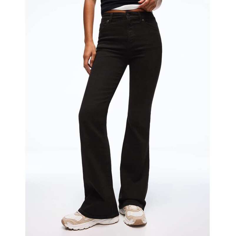 Bershka Flared jeans in black
