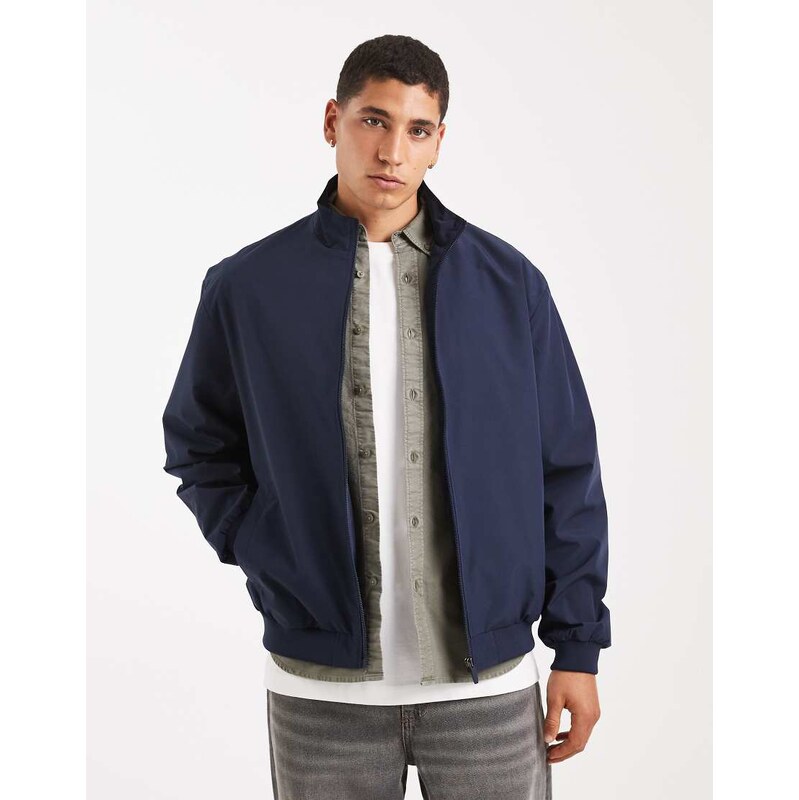 Jack & Jones harrington jacket in navy