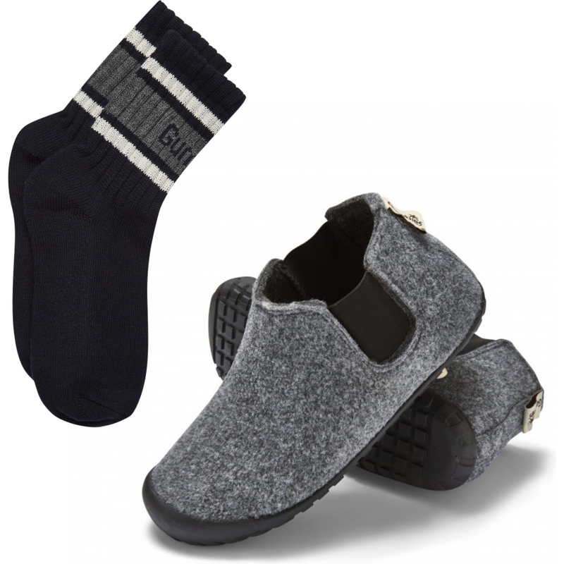 Gumbies Set Boty Brumby Grey & Charcoal + PONOŽKY
