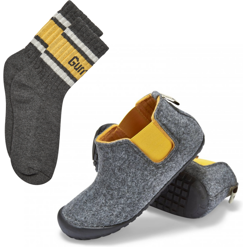 Gumbies Set Boty Brumby Grey & Curry + PONOŽKY