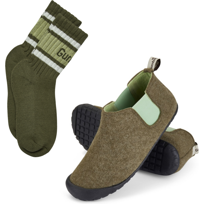 Gumbies Set Boty Brumby Moss & Pistachio + PONOŽKY