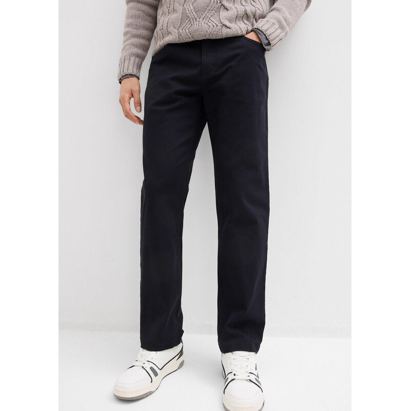 bonprix Strečové kalhoty Relaxed Fit s pružným pasem, Straight