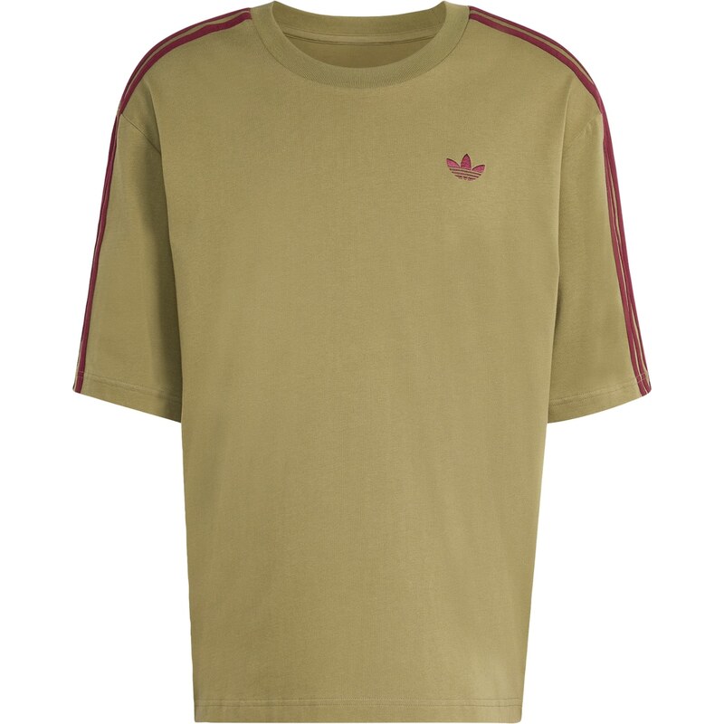 ADIDAS ORIGINALS Tričko Adicolor olivová / brusinková