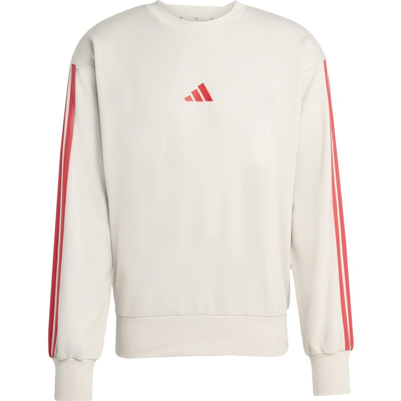 ADIDAS SPORTSWEAR Sportovní mikina 'Essentials' světle šedá / červená