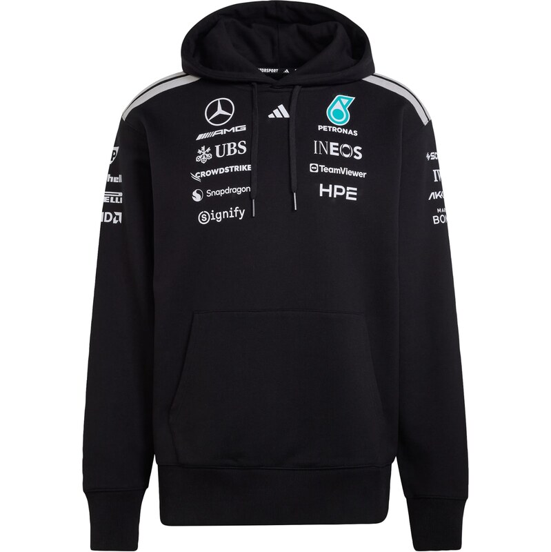 ADIDAS PERFORMANCE Sportovní mikina 'Mercedes-AMG Petronas Formula 1 Team' světlemodrá / černá / bílá