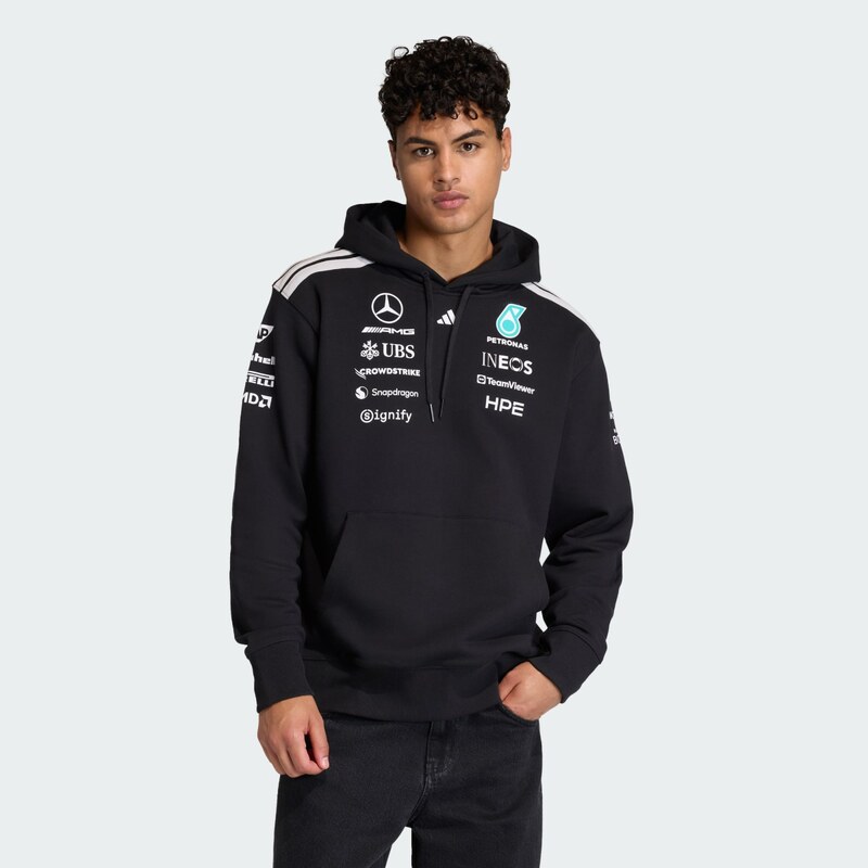 ADIDAS PERFORMANCE Sportovní mikina 'Mercedes-AMG Petronas Formula 1 Team' světlemodrá / černá / bílá