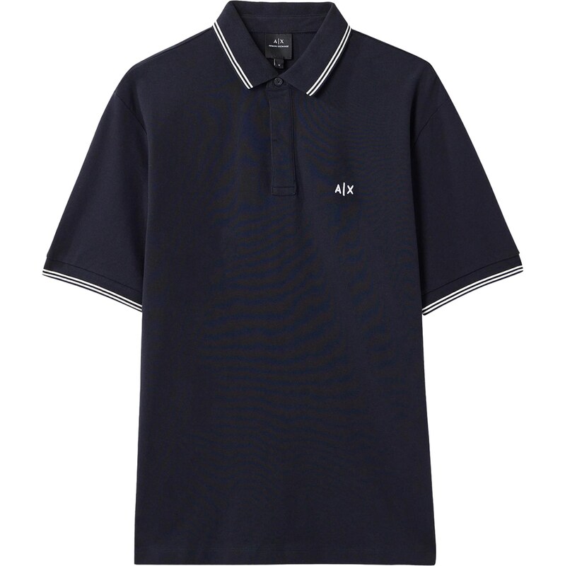 ARMANI EXCHANGE Tričko námořnická modř / bílá