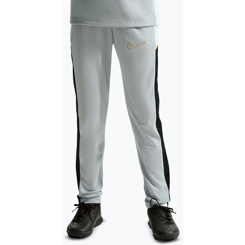 Dětské tepláky Nike Academy Dri-Fit Jr light smoke grey/white