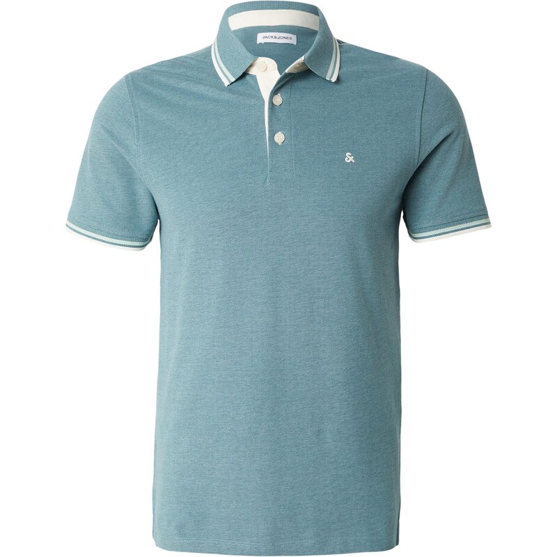 JACK & JONES Tričko JJEPaulos petrolejová