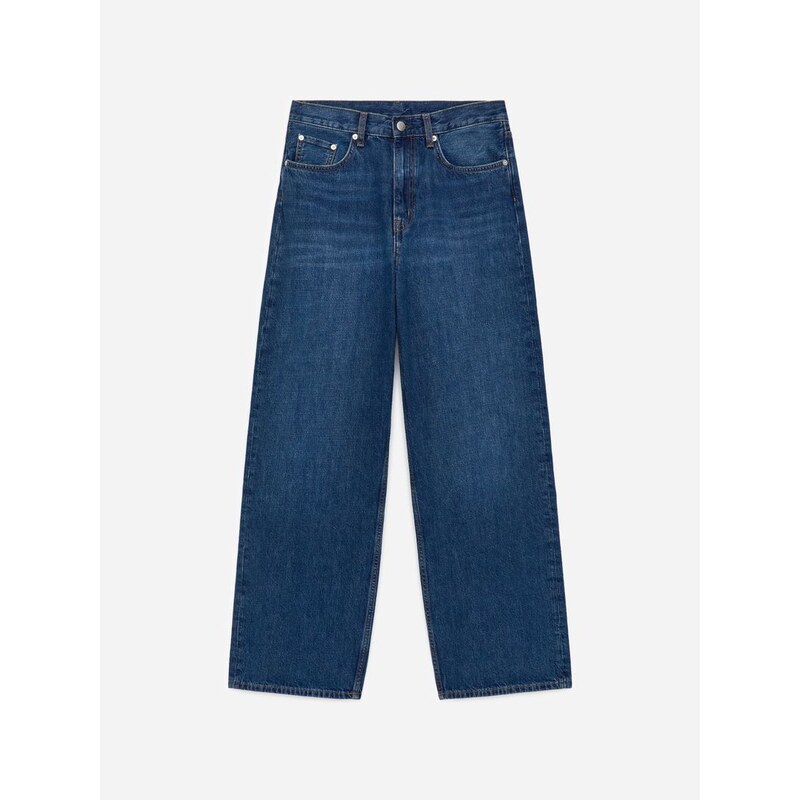 H&M - CORAL široké džíny - modrá 112714618
