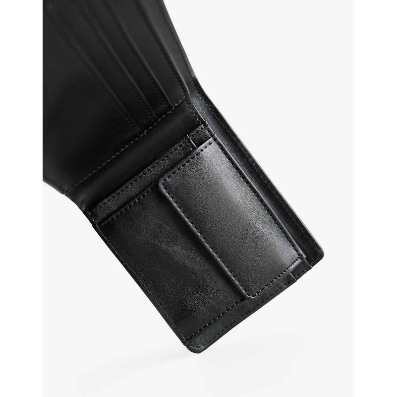 Bershka Leather effect wallet in black