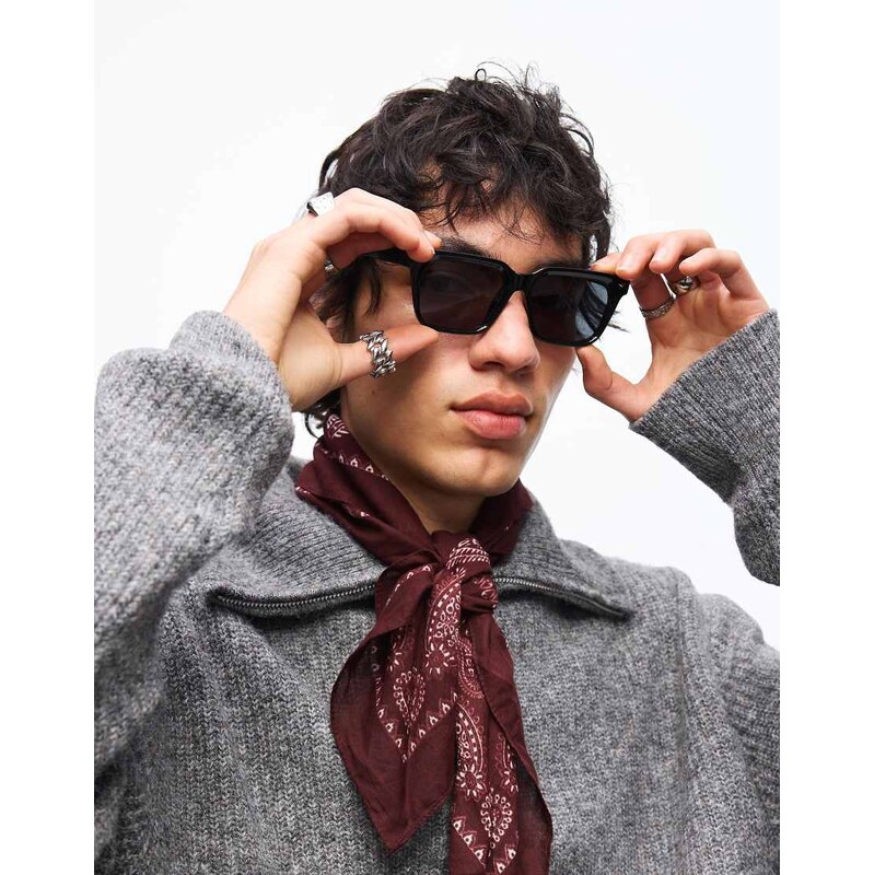 Bershka Sunglasses in black
