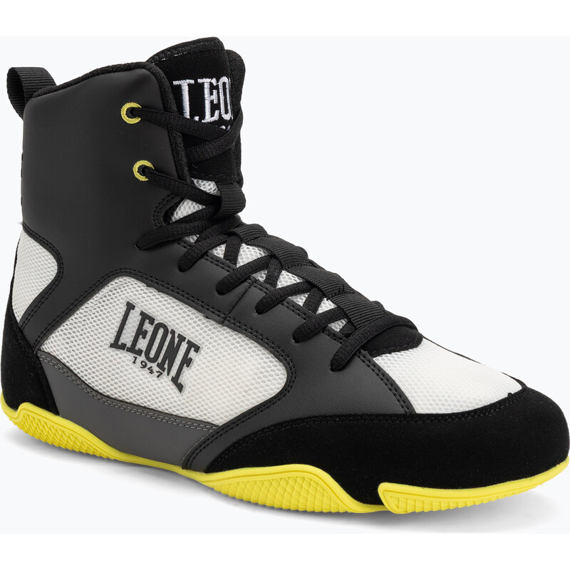 Boxovací boty LEONE 1947 Premium Boxing black/lime/black/lime