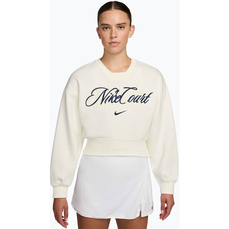 Dámská mikina Nike Court Collection French Terry Crew Neck sail