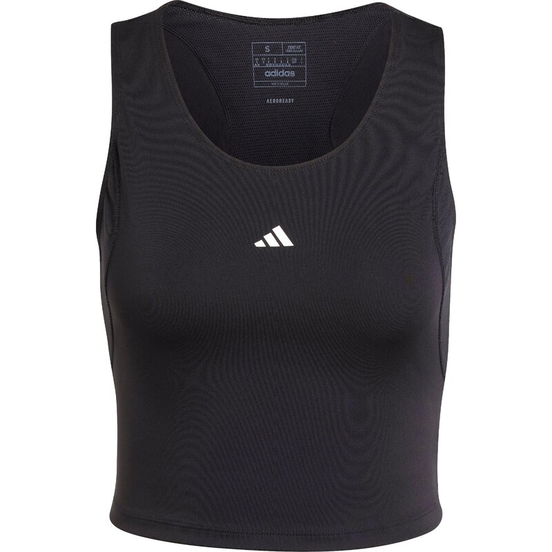 ADIDAS PERFORMANCE Sportovní top černá / bílá