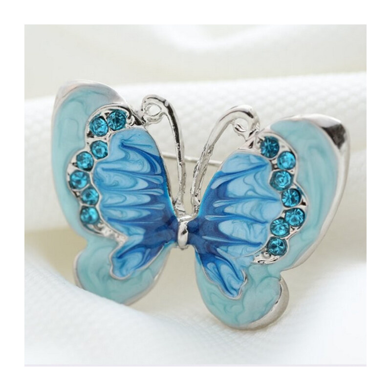 Motýlí brož Blue