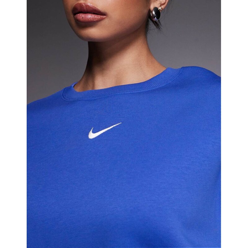 Nike Phoenix Fleece over-oversized sweatshirt in blue