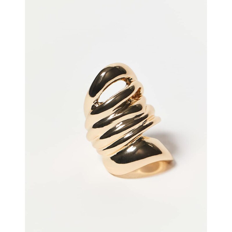 Weekday wraparound ring in gold 113397503