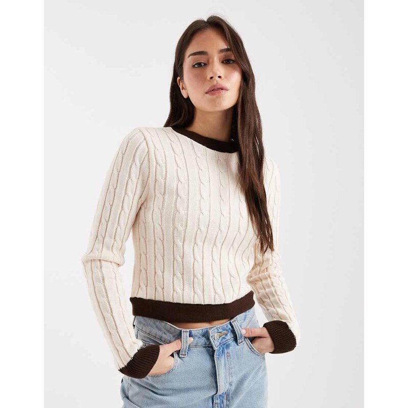 Miss Selfridge bow back detail knitted jumper-Pink 112740796